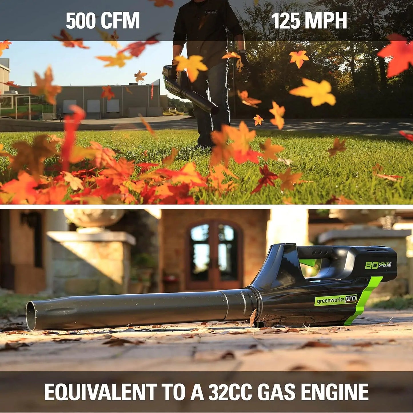 80V Cordless String Trimmer + Leaf Blower Combo