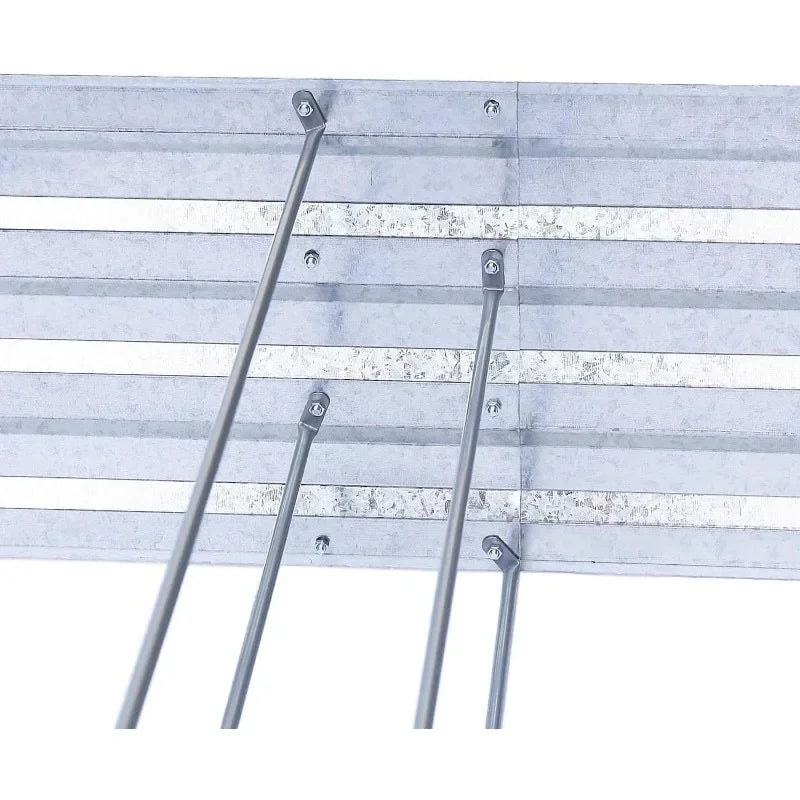 Galvanized Raised Garden Beds, 8x4x1ft