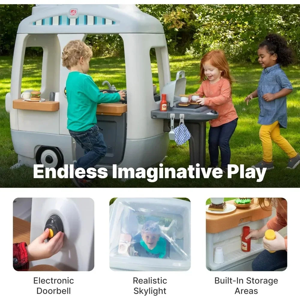 Adventure Camper Playhouse for Kids, Indoor/Outdoor