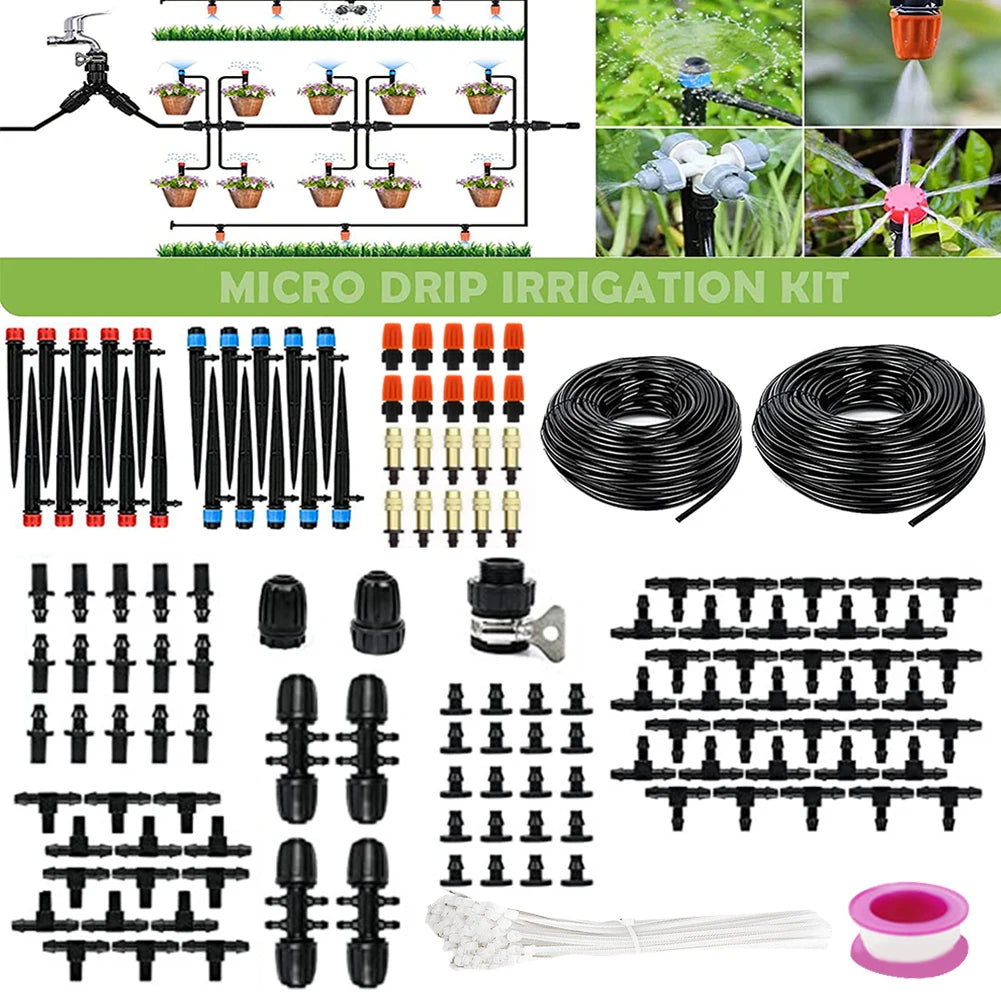 200FT Drip Irrigation System Kit