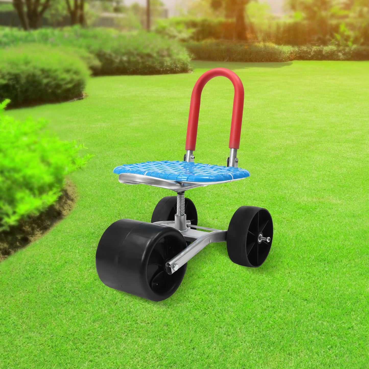 Patio Wagon Scooter for Planting, Adjustable Height