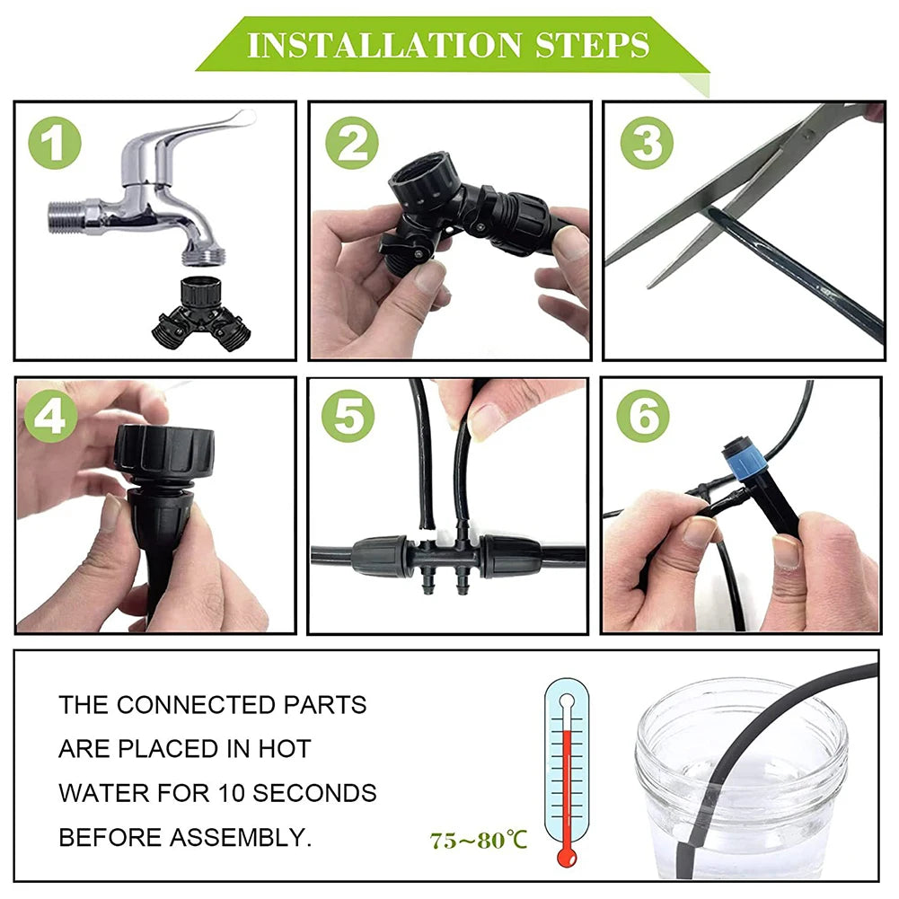 200FT Drip Irrigation System Kit