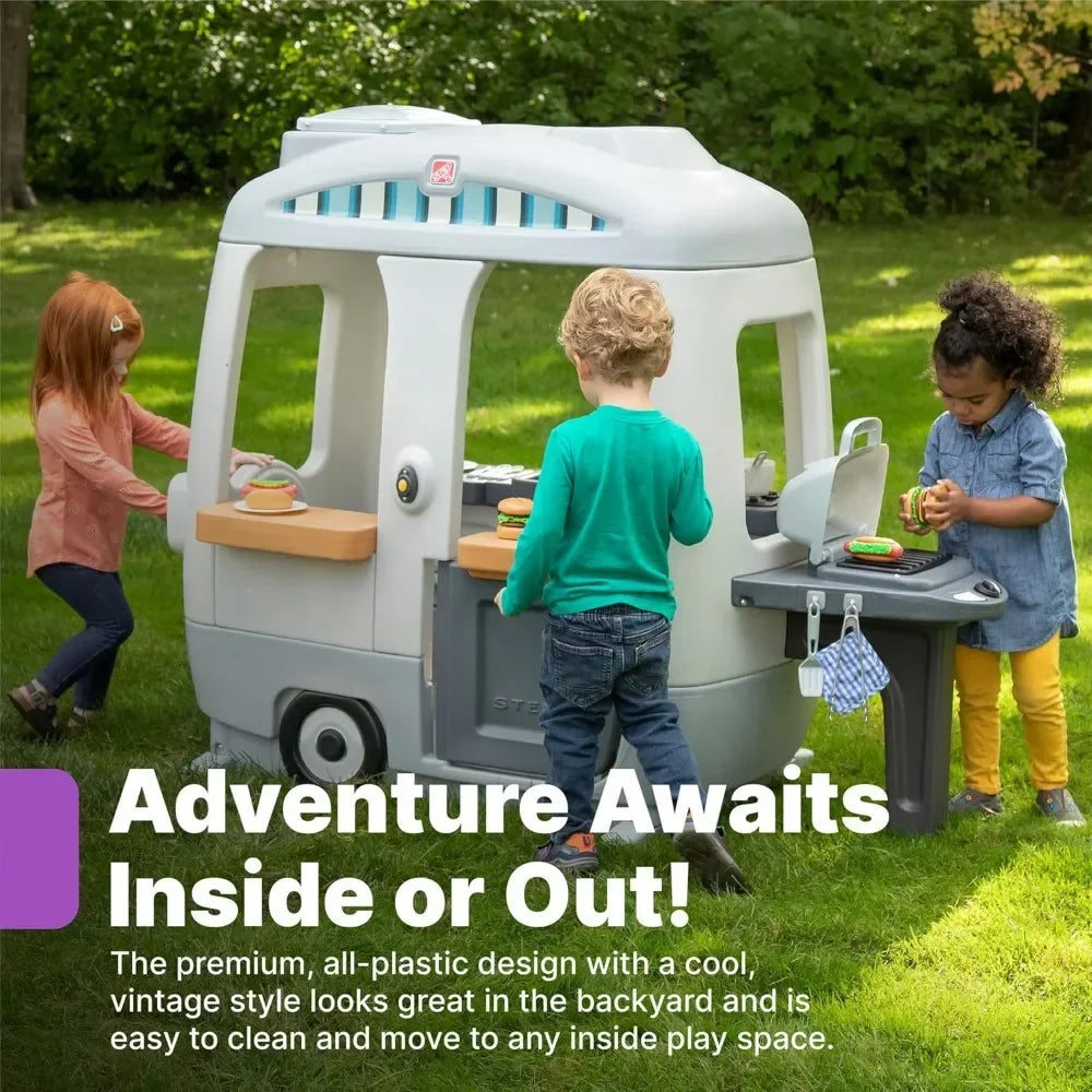 Adventure Camper Playhouse for Kids, Indoor/Outdoor