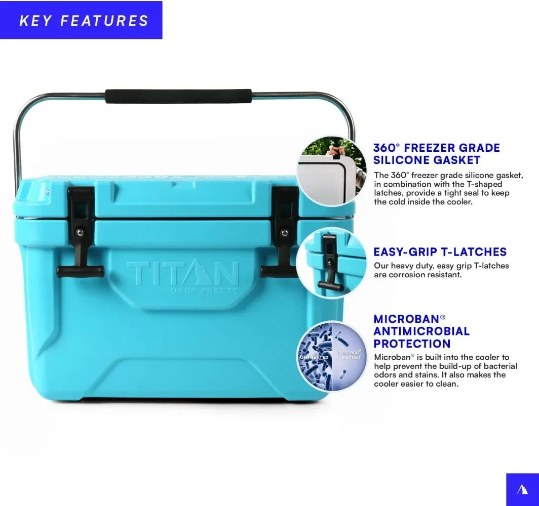 Hard Ice Chest Cooler w/Deep Freeze Insulation