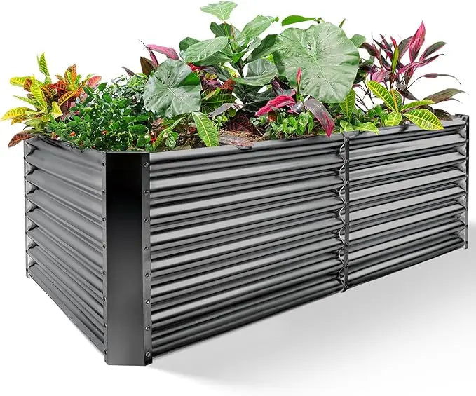 Galvanized Raised Garden Beds, 8x4x1ft