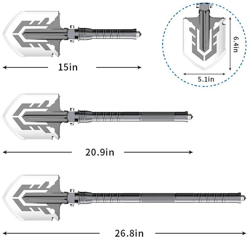 Multi-purpose Folding Military Shovel Camping Defense Security