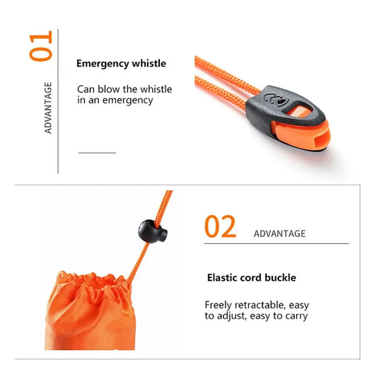 Orange Durable Emergency Storage Bag