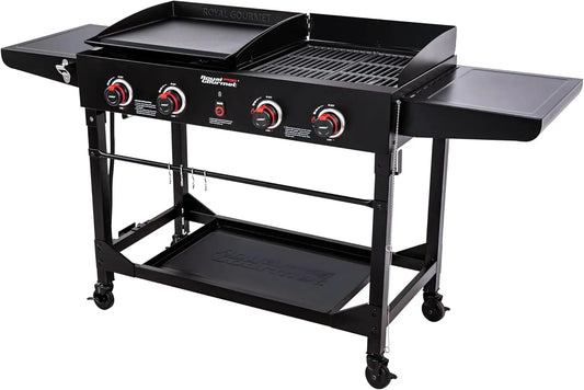 4 Burner Portable Griddle Grill Combo