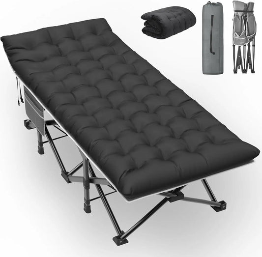 Oversized XXL Camping Cot with Mattress