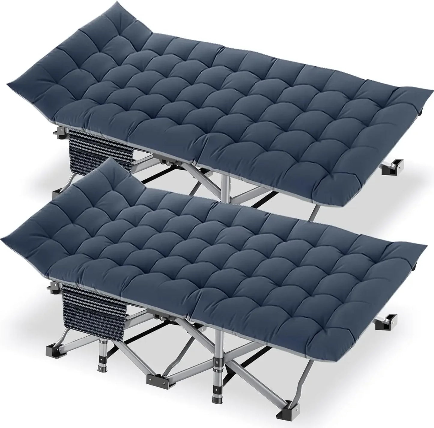 2 Pack Folding Heavy Duty cot with Carry Bag,