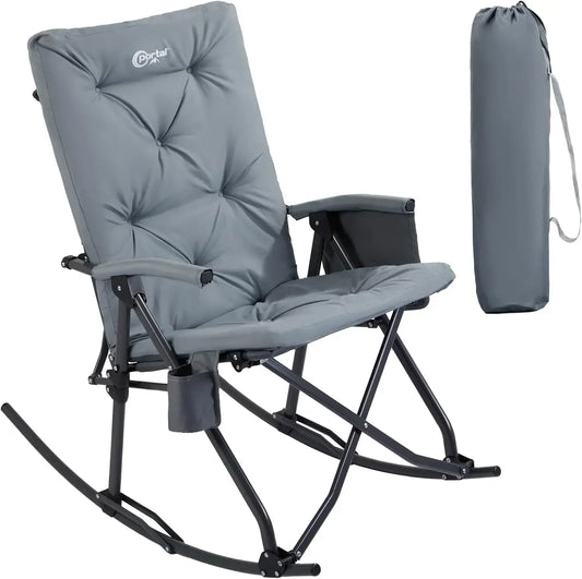 Indoor & Outdoor Thick Padded Rocking Recliner