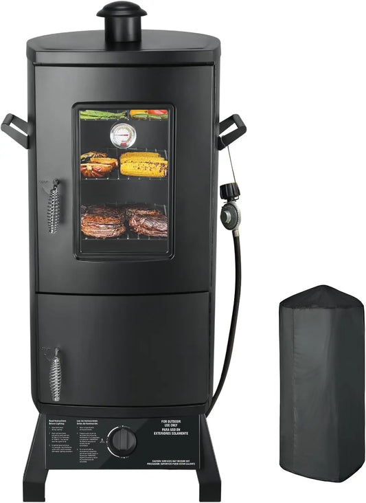 Vertical Propane Smoker with Temperature Control