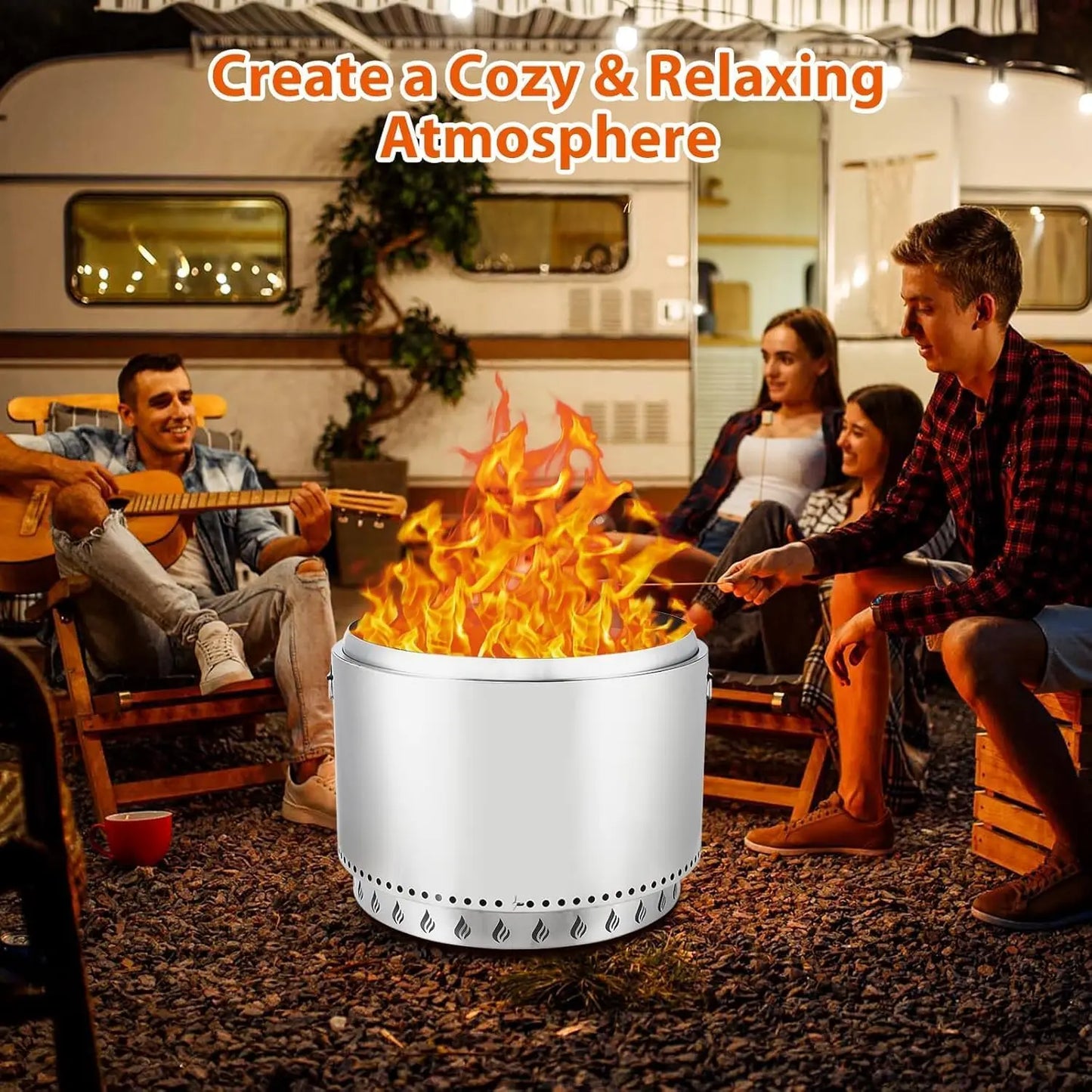 27 Inch Smokeless Firepit