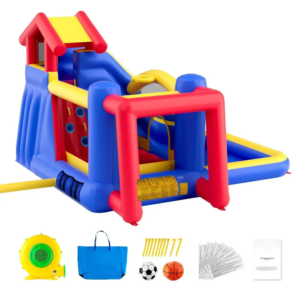 Inflatable Bounce House Playhouse with Blower