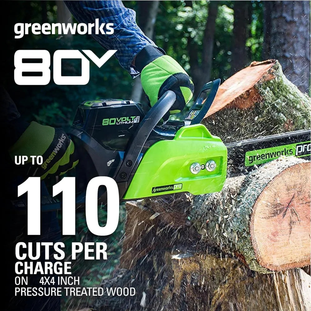 80V 16" Brushless Cordless Chainsaw