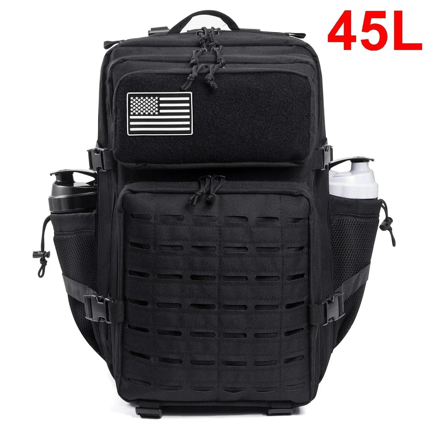 45L Tactical Backpack with Bottle Holder