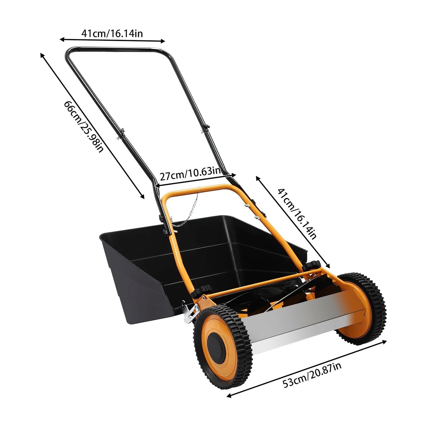 16" Hand Push Lawnmower