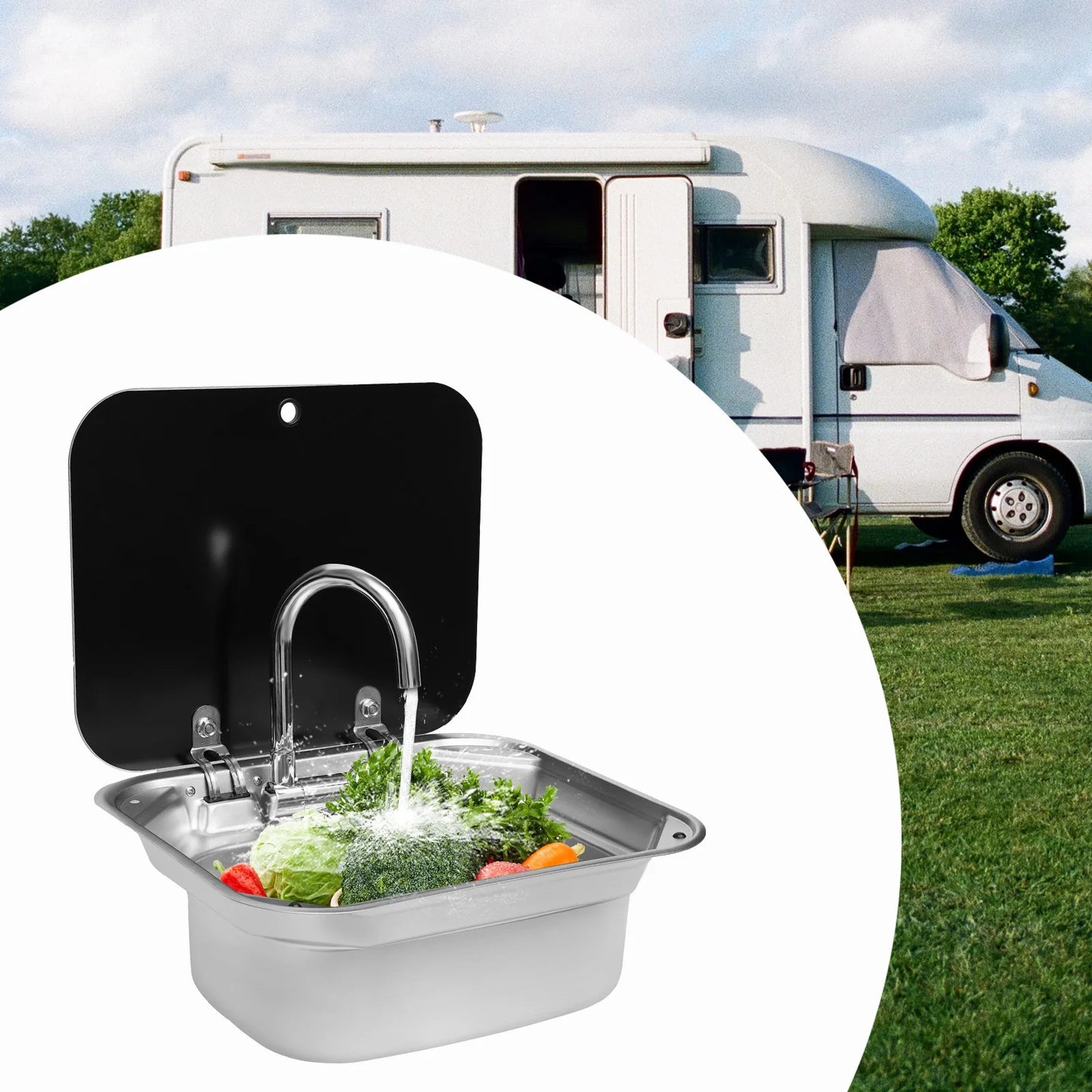 Single Bowl RV Caravan Sink