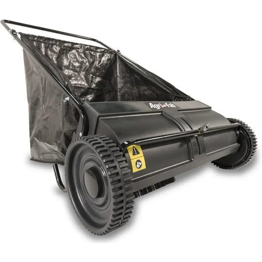 26-Inch Push Lawn Sweeper, Black