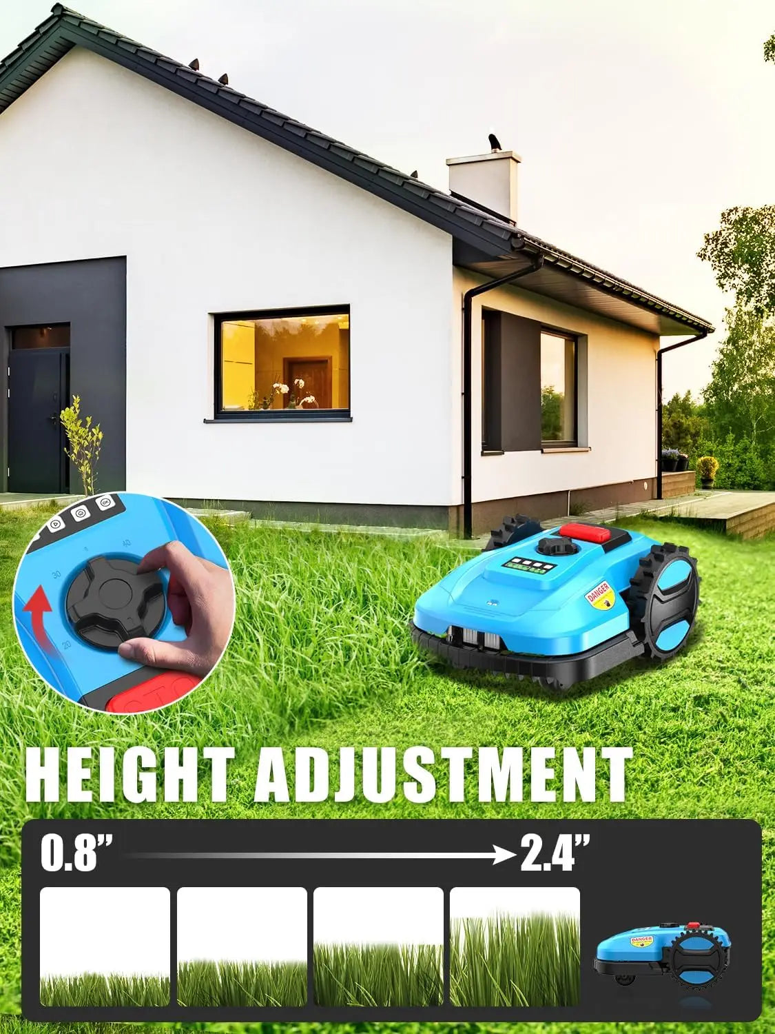 Automatic Robotic Lawn Mower 1/4 Acre 20V