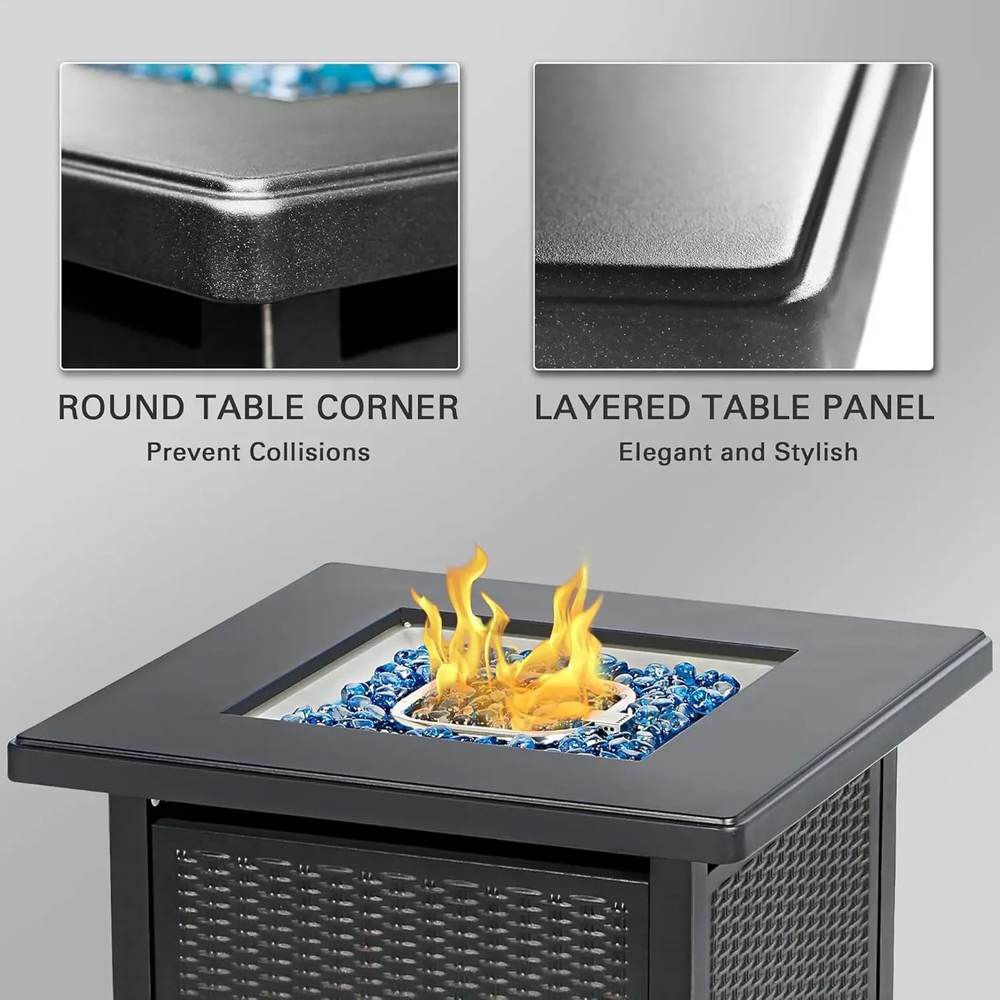 28 Inch Propane Fire Pit Table