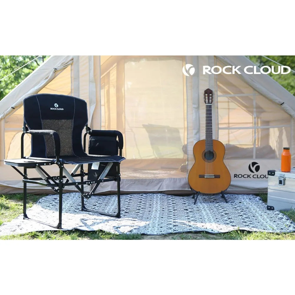 Folding Camping Chair w/Side Table