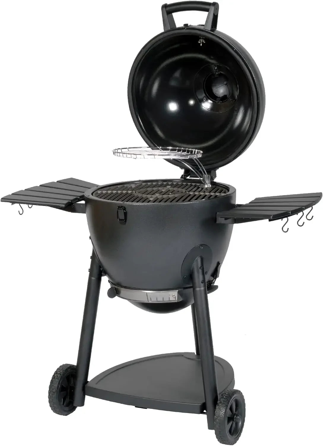 Charcoal Grill and Smoker w/Cast Iron Grates