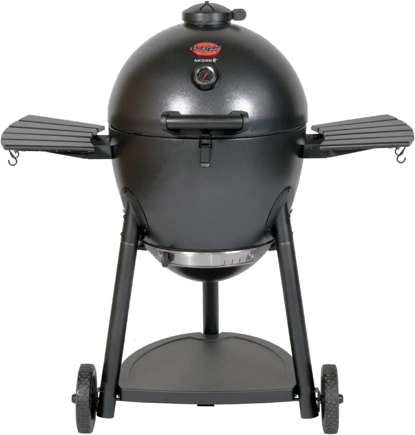 Charcoal Grill and Smoker w/Cast Iron Grates