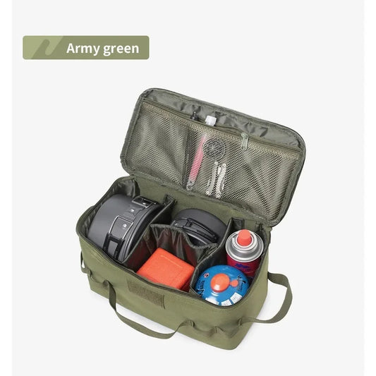 Outdoor Camping Gas Tank Storage Bag Large Capacity Ground Nail Tool Bag Gas Canister Picnic Cookware Utensils Kit Bag Gasmask