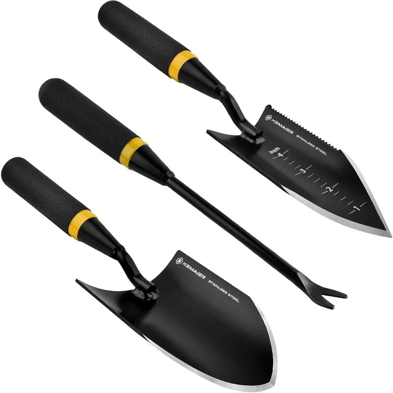 3 in 1 stainless steel gardening tool set