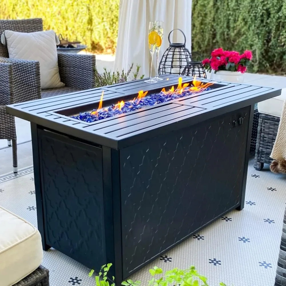 Propane Gas Fire Pit Table, 45 Inch 50,000BTU