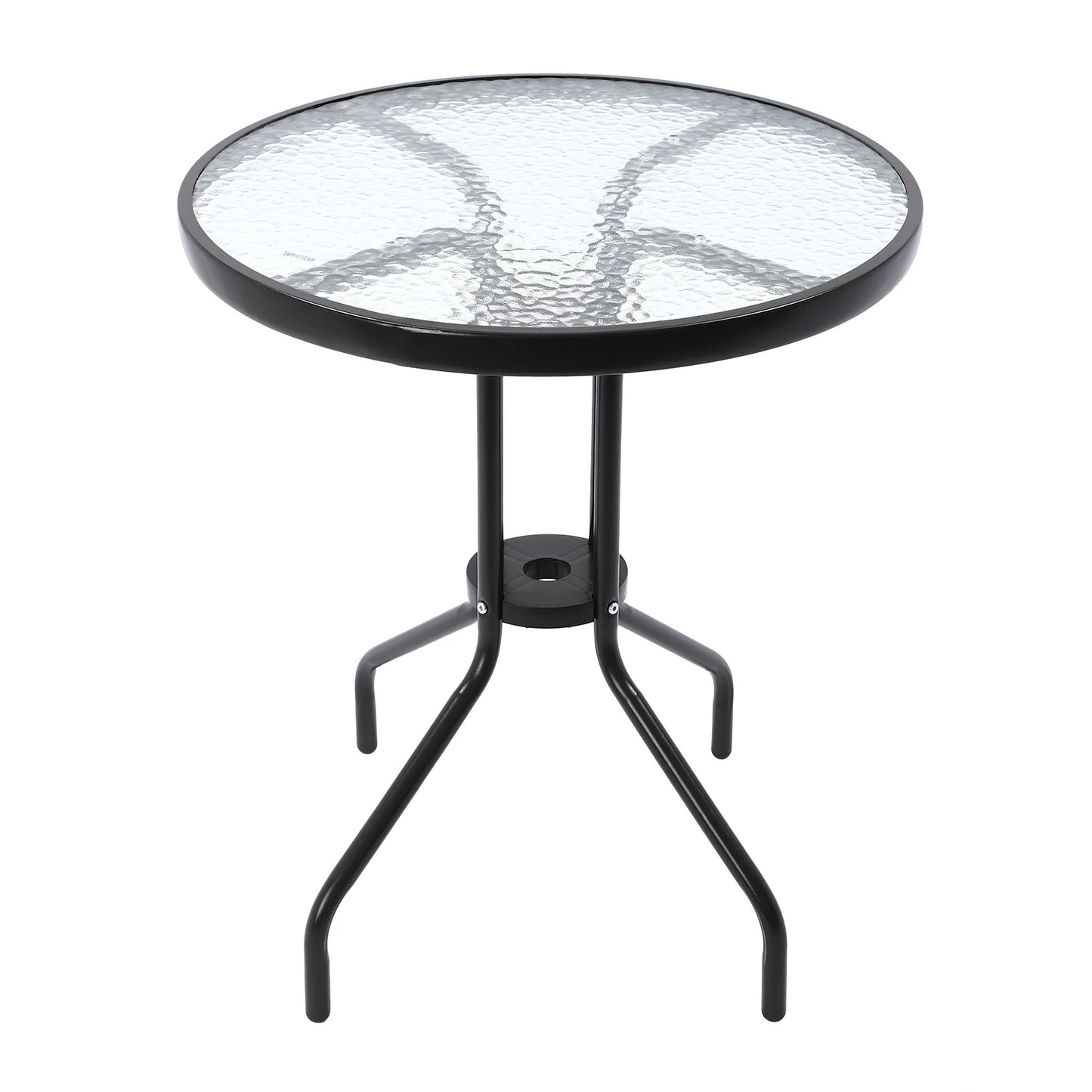 Outdoor Camping Table - Ripple Tempered Glass