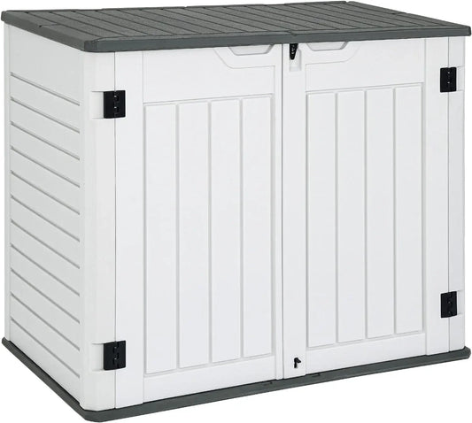 Outdoor Horizontal Storage Sheds w/o Shelf, 35Cu Ft