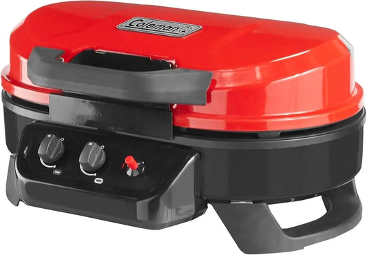 Portable Tabletop Propane Grill 2 Adjustable Burners