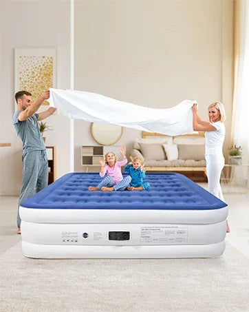 Air Mattress with Built in Pump for Guest, 18" Tall