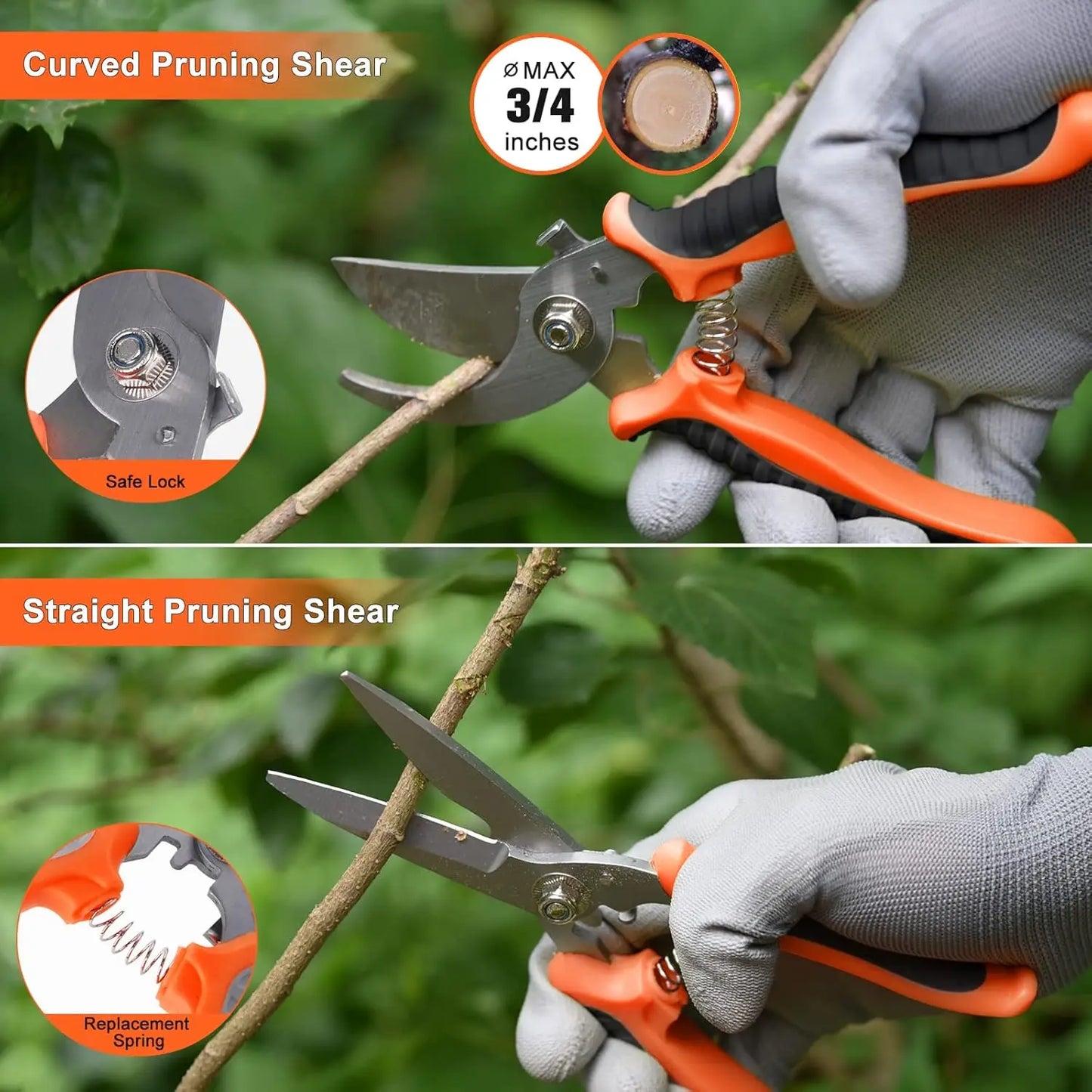 10pcs Stainless Steel Heavy Duty Gardening Tools Set