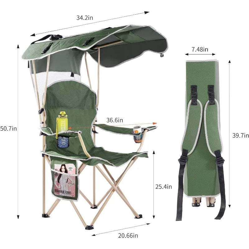 Camping Chair with Canopy