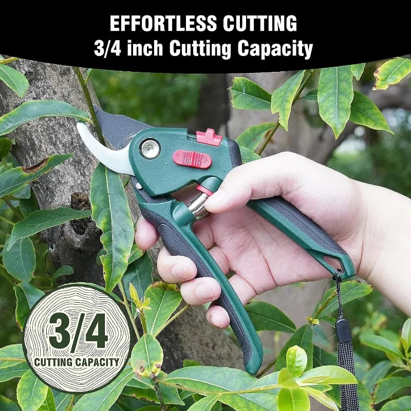 3-pcs Garden Clippers for Branches, Shrubs, and Hedges