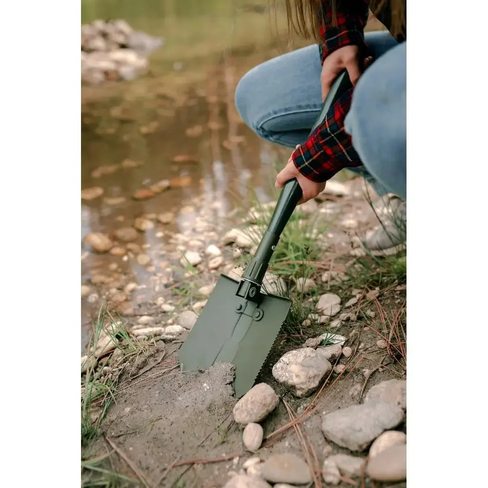 Multi-Functional Folding Steel Shovel