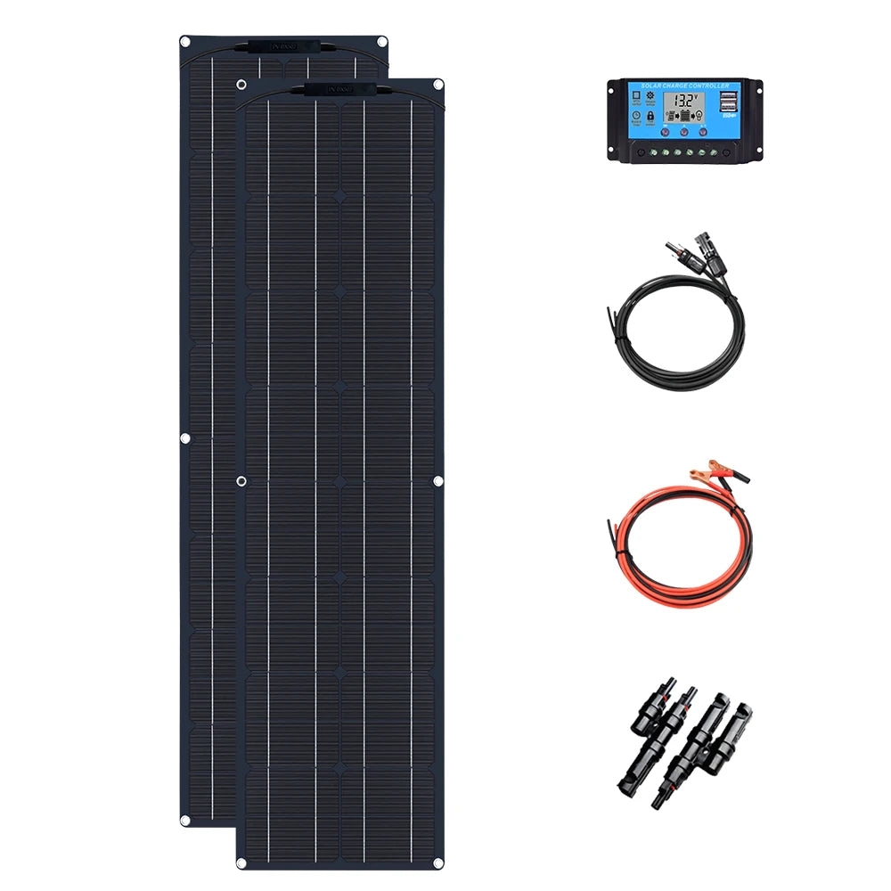 Flexible Solar Panel kit 50 Watt  PV Module 100 Watt 12V 24V