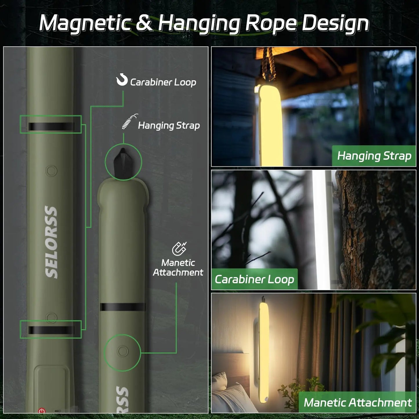 Rechargeable Portable Camping Strong Light