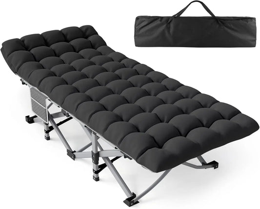 Heavy-Duty Portable Cot Bed with Mattress