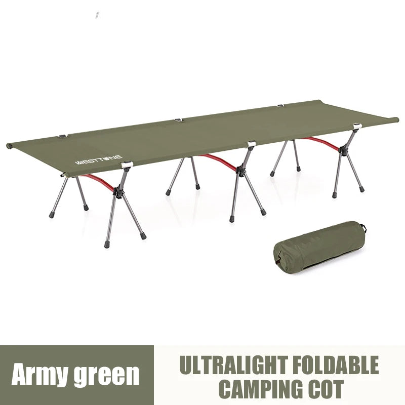 Ultralight Camping Cot with Leg Extenders / Folding Bed