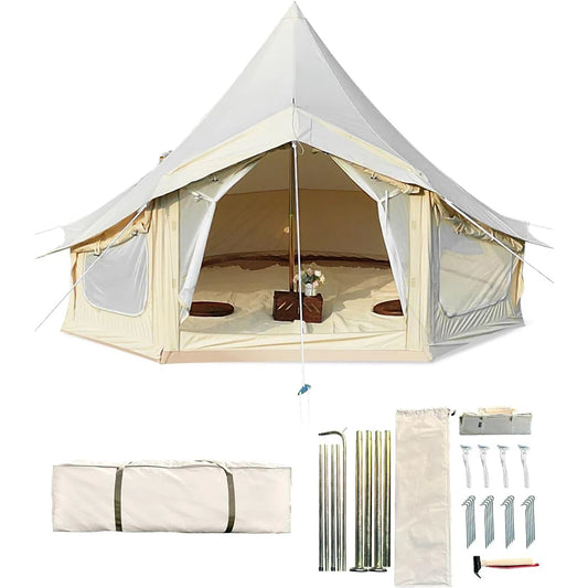 Canvas Yurt Tent with Stove Jack