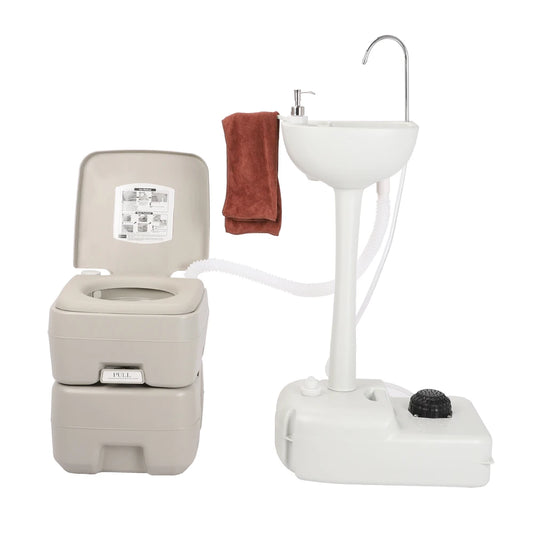 5 Gal Portable Hand Wash Sink and Toilet