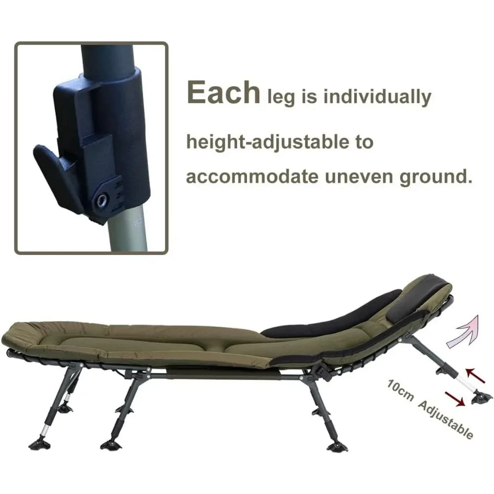 Adult Heavy-duty Folding Bed with Soft Cushion