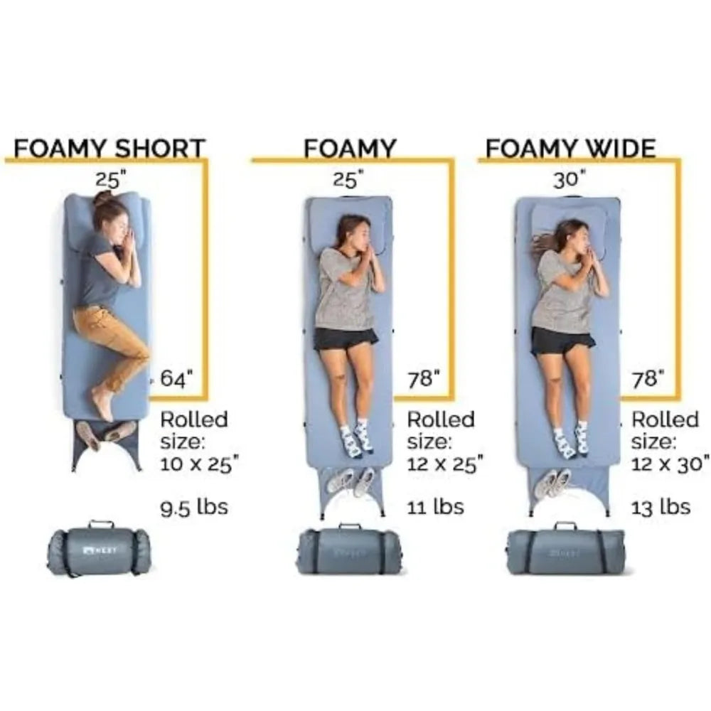 Foamy - Portable Camping Mattress, Enhanced Memory Foam