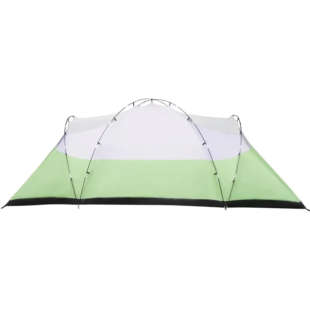 10 Person Tent with Rain Flies (18 ft x 9.8 ft x 78 in)