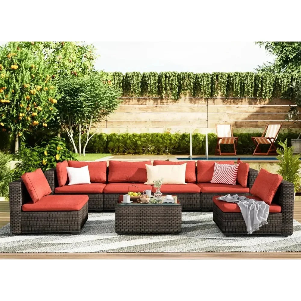 Patio Furniture 7 Pieces Set