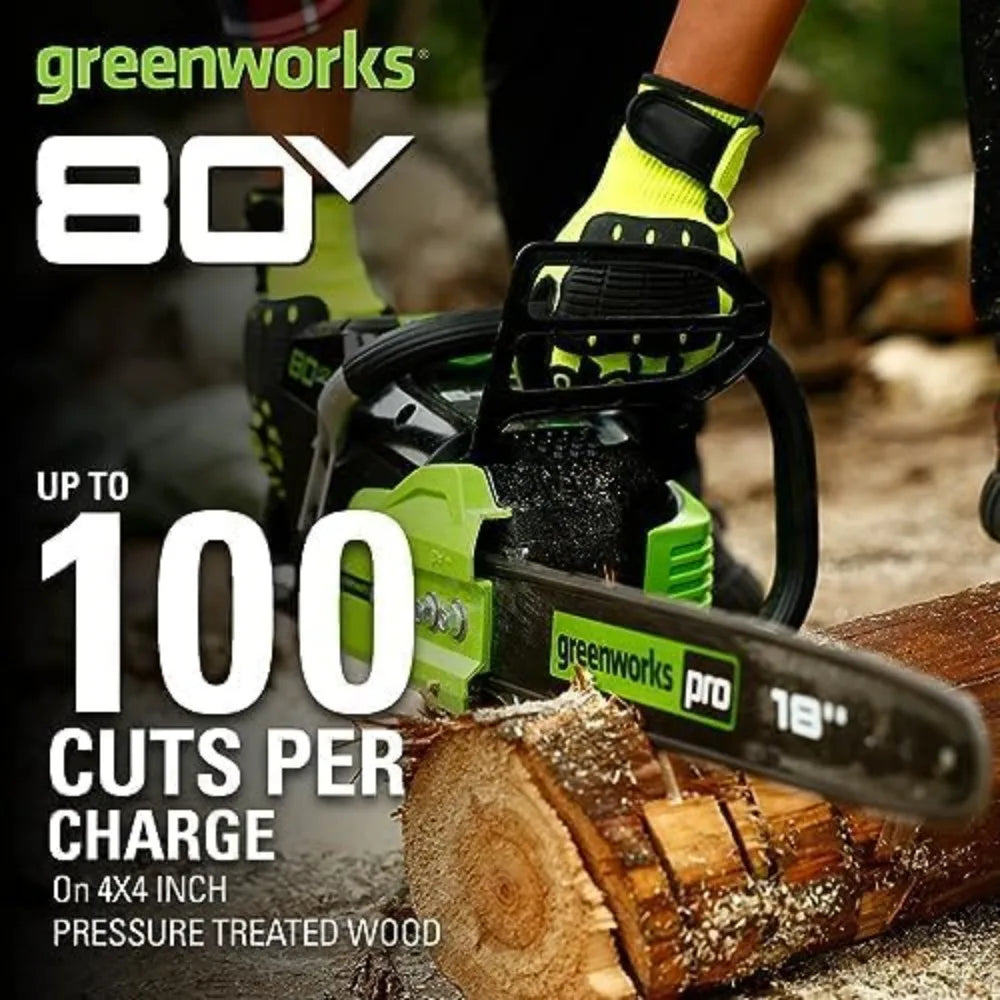 80V 18" Brushless Cordless Chainsaw